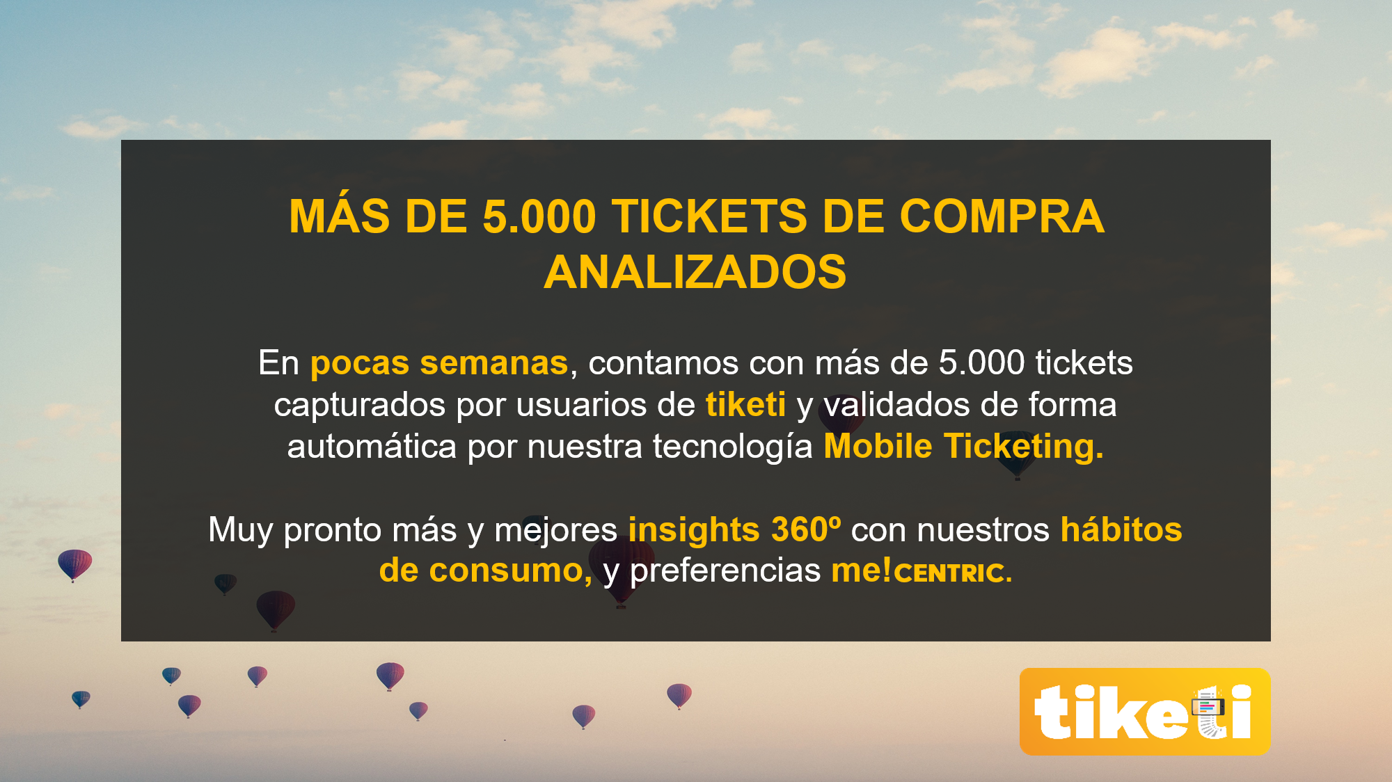 Más de 5000 tickets de compra analizados